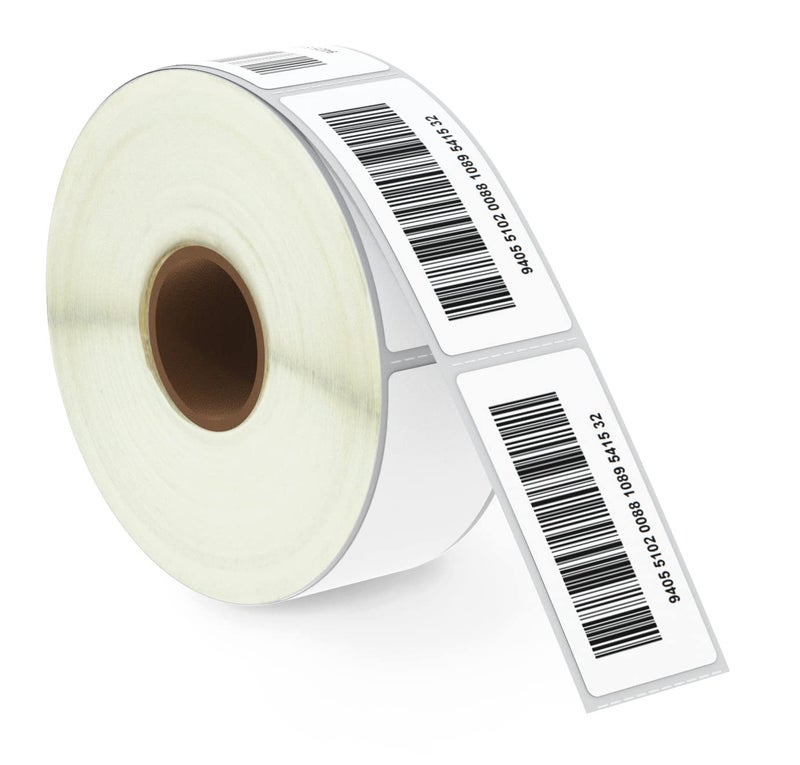 BETCKEY - 1" x 3" (25 mm x 76 mm) Barcode & Address Labels Compatible with Zebra & More Label Printer,Premium Adhesive & Perforated [2 Rolls, 1040 Labels] - Image 1